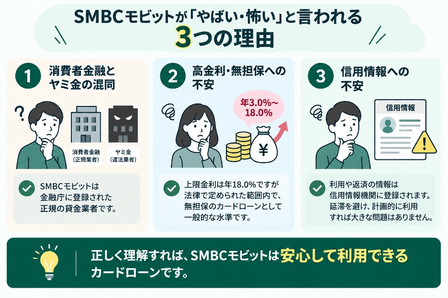 SMBCモビットが「やばい」「怖い」と言われる3つの理由
