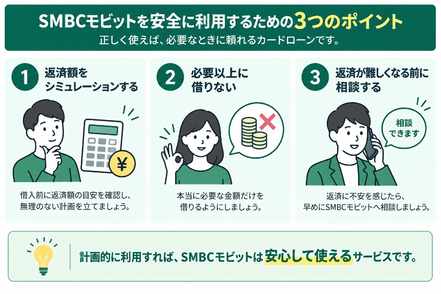 SMBCモビットを安全に利用するための3つのポイント
